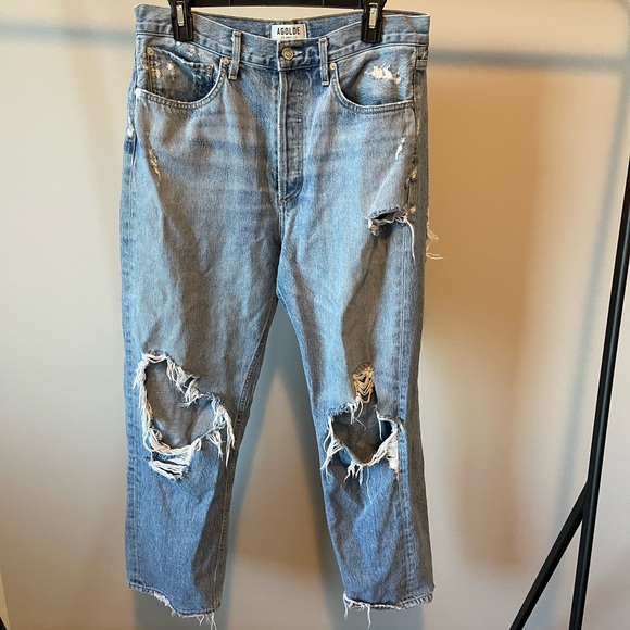 Agolde 90's Mid Rise Loose Fit Jeans - Picture 4 of 9